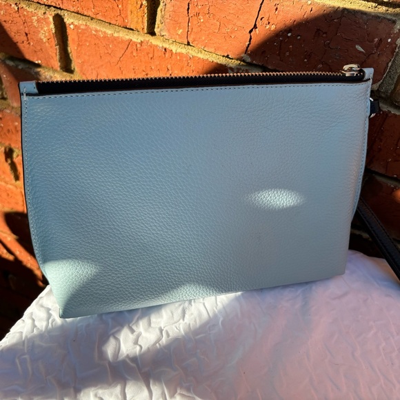 Coach Blue striped wristlet Pouch - Picture 3 of 7